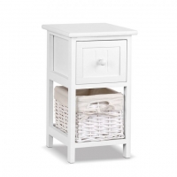 2 PCS Ariss Bedside Table – White