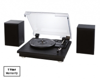 Turntable with Detachable Speakers