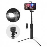 US$9.99 (~A$13.88) - Blitzwolf BW-BS8 Extendable bluetooth Tripod Selfie Stick With LED Fill Light Fo Sale