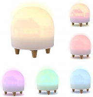 $24 - Kids Light, LED Multi-Color Breathing Modes, Sleep Light, Touch Control, Silicone Material, USB Rechargeable Battery, Mushroom