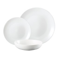 Alex Liddy Superior Collection Coupe Dinner Set 12 Piece White