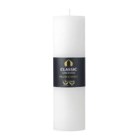 Classic Unscented Pillar Candle White
