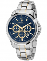 Maserati Successo Blue Stainless Steel Chronograph Watch R8873621016