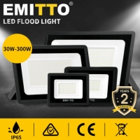 Emitto LED Flood Light 30W-300W Outdoor Floodlights Lamp 220V-240V Cool White