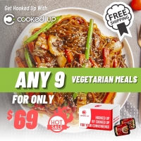 9 Pre Made Fresh Not Frozen - Vegetarian Meals for $69 Delivered [NSW] [VIC] [QLD]