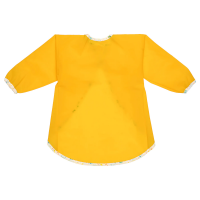 MÅLA Apron with long sleeves, yellow