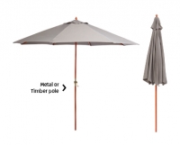Garden Umbrella 3M Steel Grey