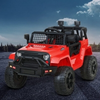 Rigo Kids Ride On Car Electric 12V Car Toys Jeep Battery Remote Control - Red