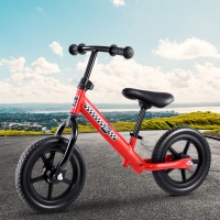 Rigo Kids Balance Bike Ride On Toys Push Bicycle Wheels Toddler Baby 12″ Bikes Red