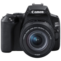 Canon Single Kit DSLR Camera Black 200DIIKIS