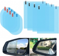 Dorischen 8 Pack Car Rearview Mirror Film Anti Fog Rainproof Anti Scratch Anti Glare HD Nano Clear Protective Sticker Film for