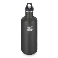 KLEAN KANTEEN 40oz 1182 SHALE BLACK BPA Free Water Bottle