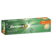 [Clearance] Berocca Energy Vitamin Orange Effervescent Tablets 15 pack