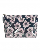 Annabel Trends Cosmetic Bag Large Peonia Design Pink Navy