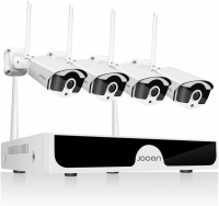 Wireless Security Camera System Outdoor JOOAN 8 Channel 1296p Video Recorder CCTV NVR 4 x 3.0MP WiFi Outdoor Network IP Cameras