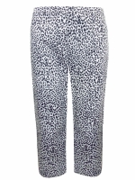 Animal Print Cropped Trousers