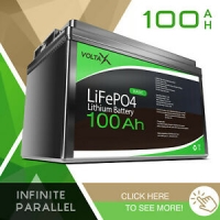 [20-22%OFF]VOLTAX 12V 100Ah Lithium Battery LiFePO4 Iron Phosphate Rechargeable - 9355348009439