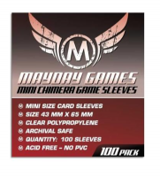 Mayday Mini Chimera Game Sleeves Pack of 100 43 MM X 65 MM Red