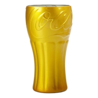 Coca Cola Glass Gold