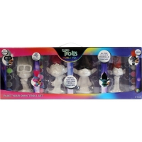Trolls Paint Your Own Plaster 4 Pack Giftset