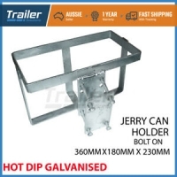 1x JERRY CAN HOLDER GALVANISED BOLT-ON OFFROAD CAMPING TRAILER CARAVAN CAMPER