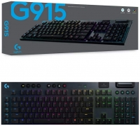 Logitech 920-009228 G915 Lightspeed Wireless RGB Mechanical Gaming Keyboard - GL Clicky - Gaming Keyboards:
