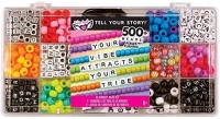 Fashion Angels F3541 Tell Your Story Alphabet Bead Case (12354) Bracelet Making Kit, 500+ Bead Set - 