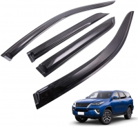 $49.95 - X-CAR Weather Shields Weathershields Window Visor Wind Deflector, 4-Piece Set Compatible with Toyota Fortuner 2015-2021 - 