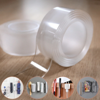 Double Side Tape Feature Waterproof Reusable Adhesive Transparent Glue Stickers Suit for Home Bathroom Decoration 1/2/3/5 Meters