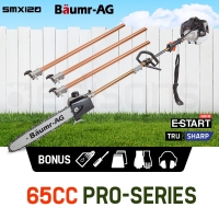 BAUMR-AG 65CC Pole Chainsaw Saw Petrol Chain Tree Pruner Extendable Cutter