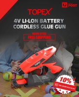 Pre-order | Sale 10% off 4V Cordless Hot Glue Gun Make your work more interes With Charges USB Devices ,Fast Heating Only $35.99