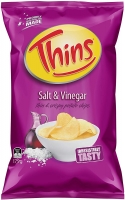Thins Salt & Vinegar, 12 x 175g