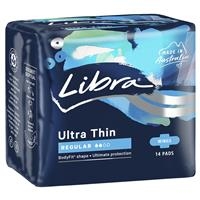 Libra Pads Ultra Thins with Wings Regular 14
