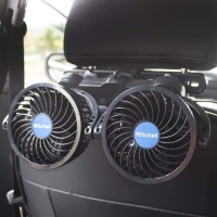 $35.98 - Electric Car Fans for Rear Seat Passenger Portable Car Seat Fan Headrest 360 Degree Rotatable Backseat Car Fan 12V Cooling Air