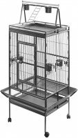 Petscene Bird Cage Parrot Aviary Pet Stand Budgie Perch Castor Wheels 61.5 x 56.5 x 173cm