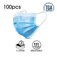 100PCS Disposable Face Mask 3 Layer Protective