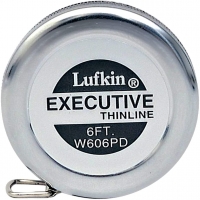 Lufkin W606PM 6mm x 2m Executive Diameter Pocket Tape, Millimeters - 
