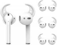 [3 Pairs] Silicone Tips Covers for AirPods, Proxima Direct Super Thin Anti-Slip Silicone Soft Ear Hooks Eartips Covers