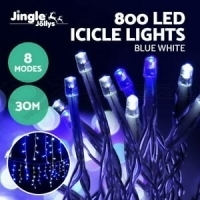 Jingle Jollys 800 LED Icicle Lights Christmas Outdoor Fairy String Party Wedding