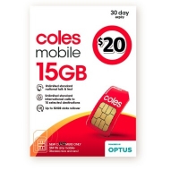 Coles Mobile $20 Prepaid SIM