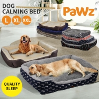 PaWz Pet Dog Calming Bed Warm Soft Plush Washable Portable 7 Colours Extra Large