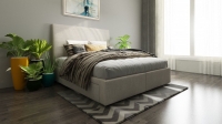 Dyron Custom Upholstered Bed with Choice of Storage Base