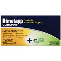[Clearance] Dimetapp Ultra Plus Cold & Flu + Immune Support 27 Liquid Capsules
