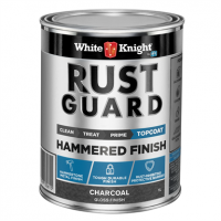 White Knight Rust Guard Charcoal Gloss Hammered Finish Paint