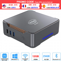 GK3V Mini PC Intel Celeron J4125/N5105 8GB DDR4 128GB/256GB Windows 11 Pro Gaming Computer, 4K 60Hz HDMI VGA Win 11 Minipc