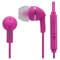 Moki Noise Isolation with Microphone Earbuds - Pink