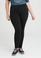 Active Textured Tech Legging in Black in sizes 12 to 24