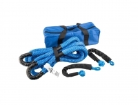 Adventure Kings Soft Shackle & Rope Kit |30% Elongation| Safer Recoveries| Durable Storage Bag