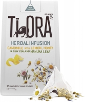 Ti Ora Herbal Infusion - Camomile with Lemon, Honey & New Zealand Manuka Leaf - 4 Packs of 15 Pyramid Tea Bags (60 Serves), 4 x