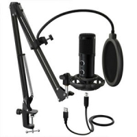 Fifine USB Desk Arm Studio Condenser Microphone /Broadcast/Voice/Podcast/Gaming